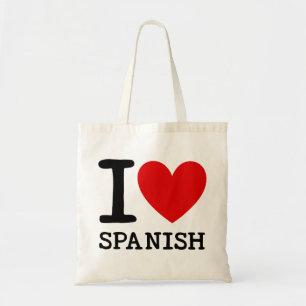 Tote Eu amo o bolsa espanhol do professor