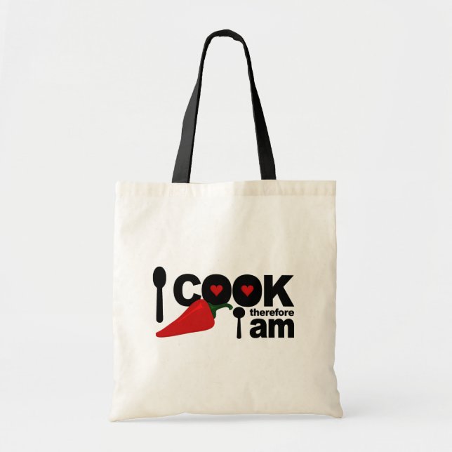Tote Eu cozinho bolsa - escolha estilo (Frente)