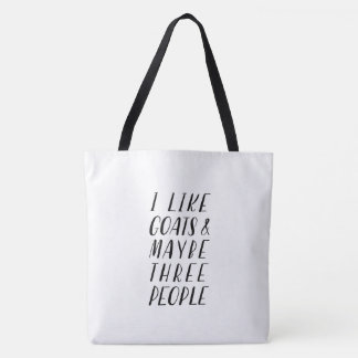 Tote Eu gosto de cabras - o bolsa