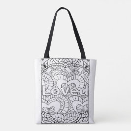 Tote EU SOU o bolsa amado - colora seu próprio bolsa