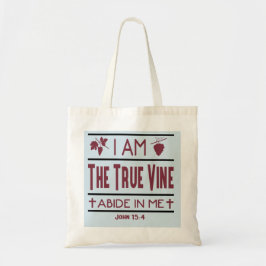 Tote Eu sou o bolsa cristão do orçamento da videira