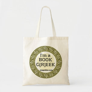 Tote Eu sou um bolsa do GREGO do LIVRO