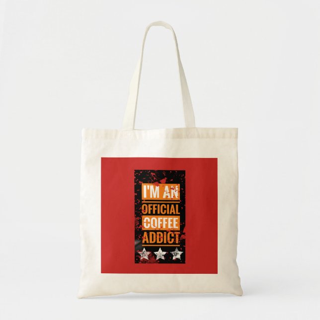 Tote Eu sou uma Bolsa de Compras oficial de viciado em  (Frente)