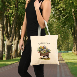 Tote Eu Sou uma Bolsa de Jardim de Gênio Florido