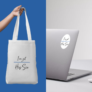 Tote Eu tenho sua bolsa de 6"