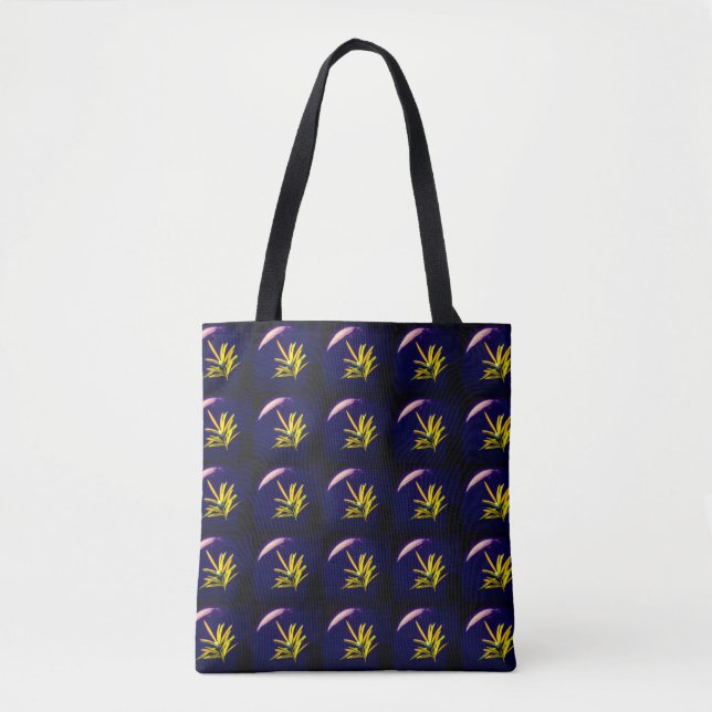 Tote Evergreen no Bolsa de padrão azul (Frente)