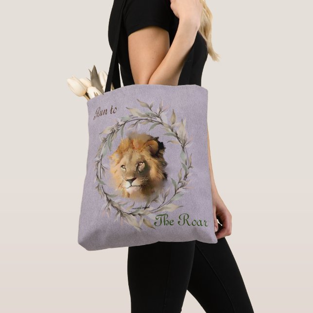 Tote Executar até o Bolsa do Roar Taupe (Close Up)