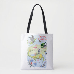 Tote Fabulosa bolsa de compra escocesa de animais