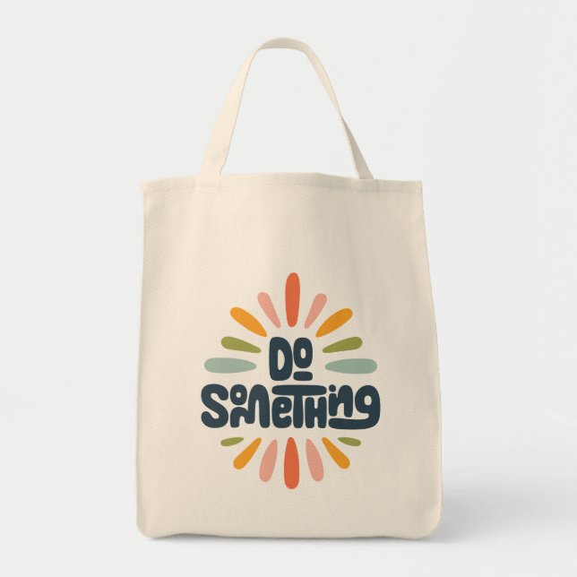 Tote Faça algo Bolsa de mercado (Frente)