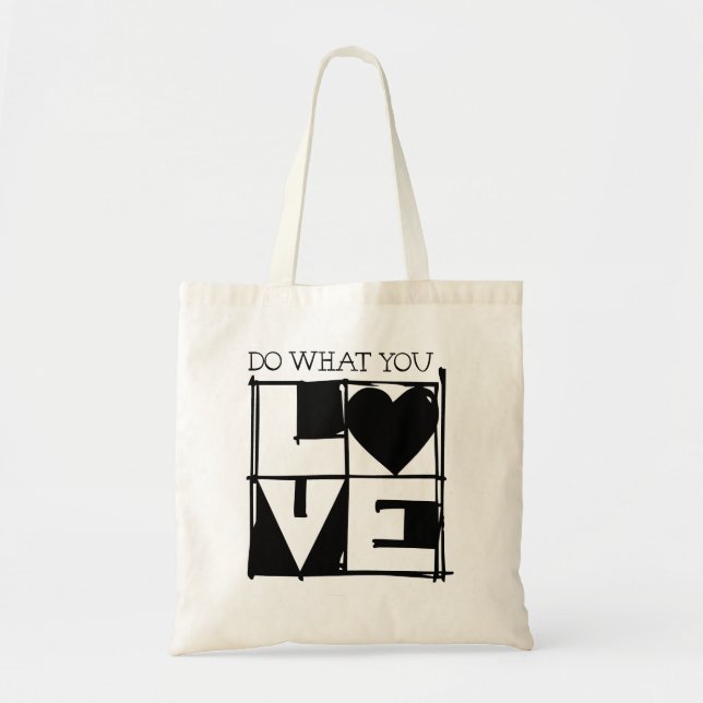 Tote Faça o que você ama bolsa (Frente)
