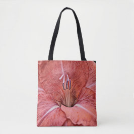 Tote Faith Red Flower Art Bolsa