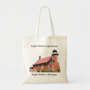 Tote Farol de Eagle Harbor cortado na bolsa