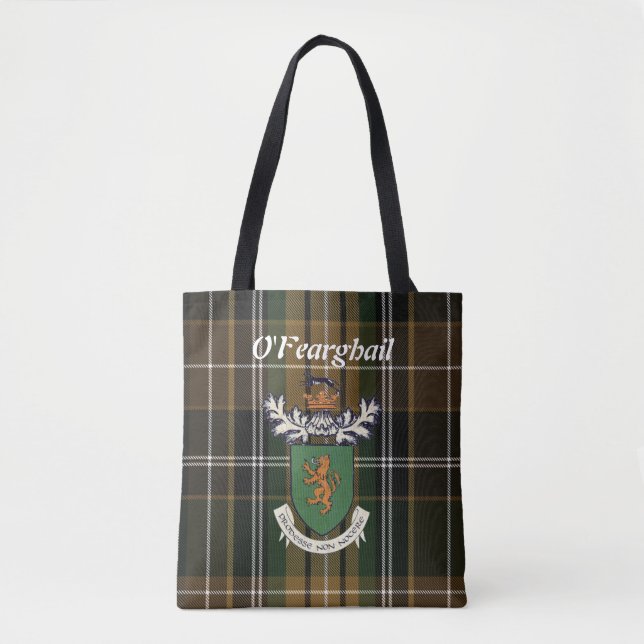 Tote Farrell Clan da Irlanda casaco de armas Bolsa (Frente)