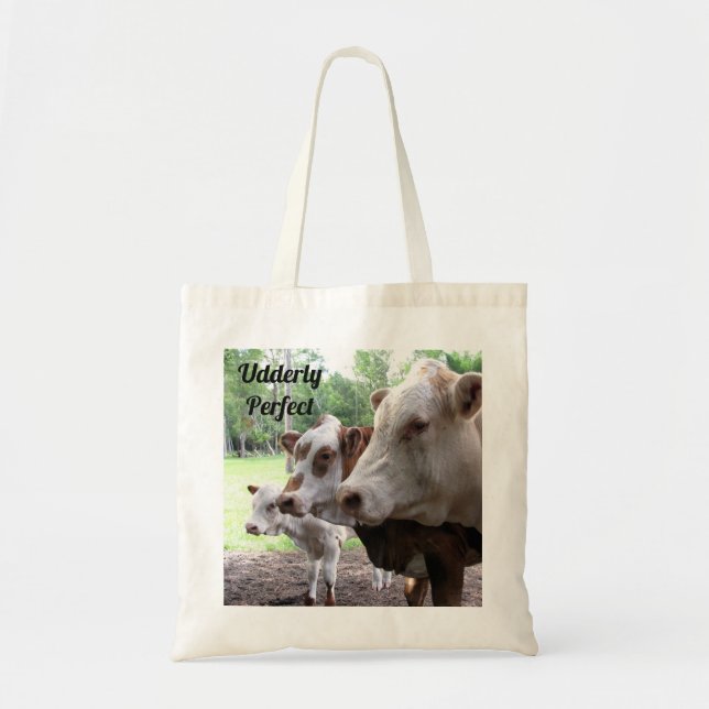 Tote Fazenda de Bolsa de vida com vacas e personalizaçã (Frente)