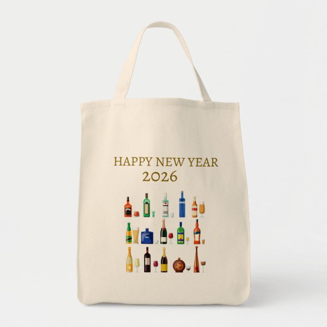 Tote Feliz Ano Novo Bolsa (Frente)