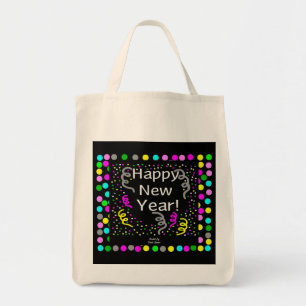 Tote Feliz ano novo de saudações de Bolsa