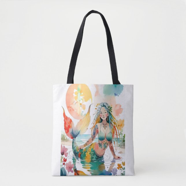 Tote Feliz Bolsa da Pequena Sereia (Frente)