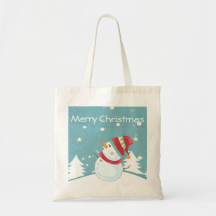 Tote Feliz Natal Snowman Bolsa