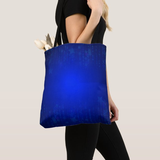 Tote Feriado de Natal com Bolsa de Dama Azul (Close Up)