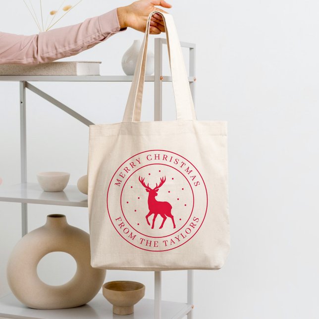 Tote Feriado Deer Reutilizável Bolsa de Natal Bag (Criador carregado)