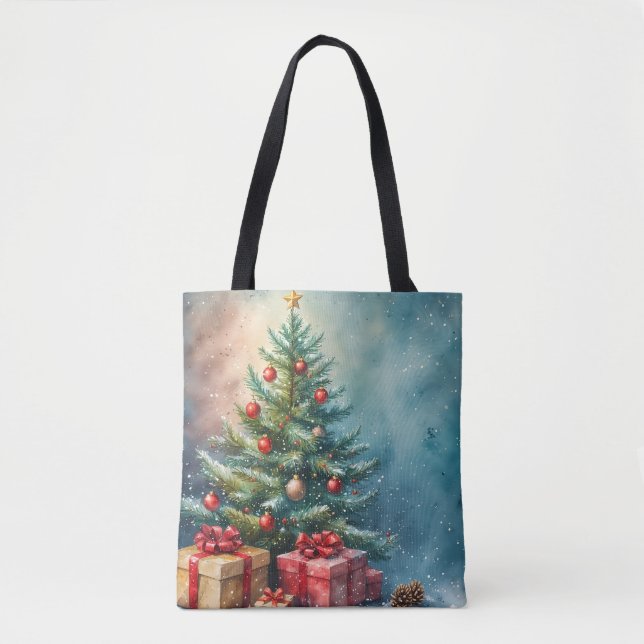 Tote Festivo Watercolor Bolsa (Frente)