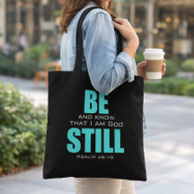 Fique Calmo e Conheça Deus Salmo 46:10a Bolsa de I