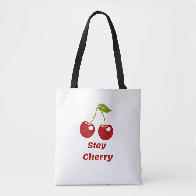 Tote Fique com Cherry - Bolsa branco (Frente)