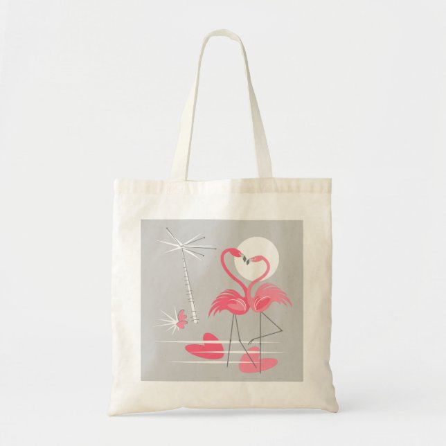 Tote Flamingo Love bolsa (Frente)