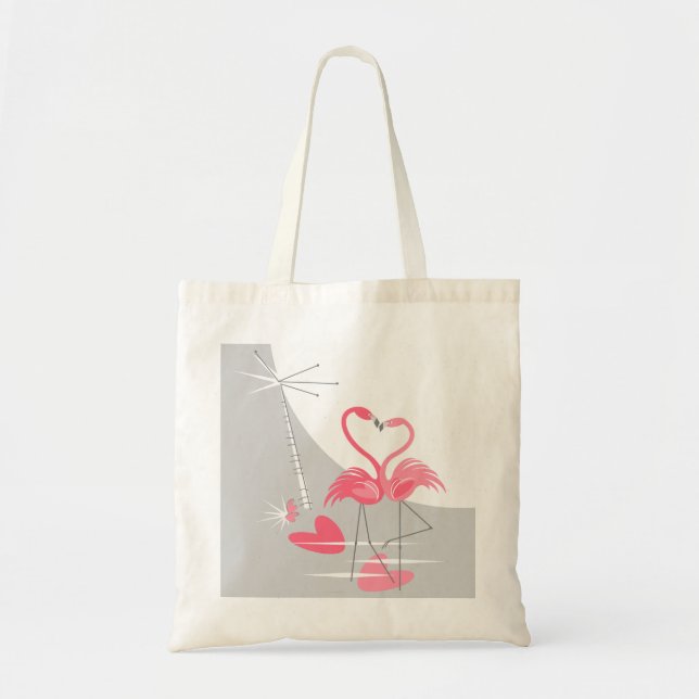 Tote Flamingo Love Large Moon bolsa (Frente)