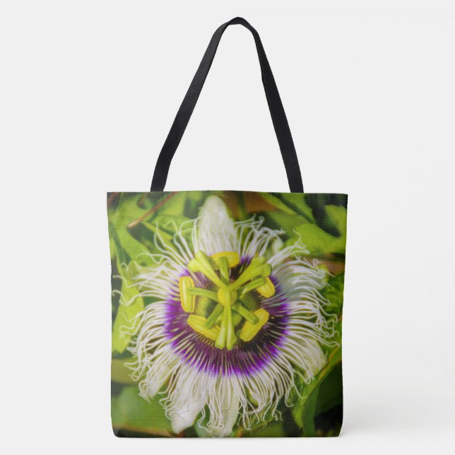 Tote Flor da fruta de paixão, a bolsa de praia do (Frente)