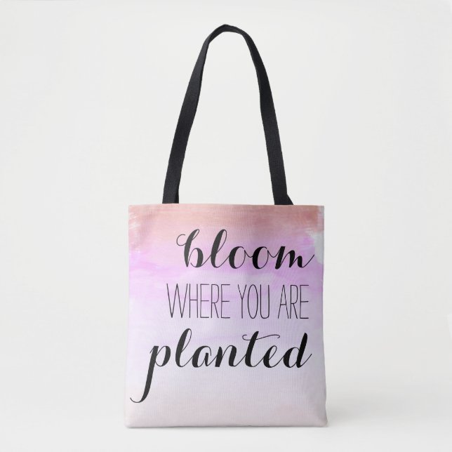 Tote Flor onde você é o bolsa plantado (Frente)