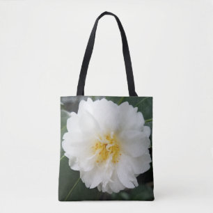 Tote Floral Branco Camellia Bolsa