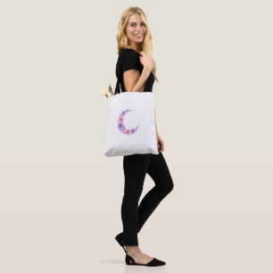 Tote Floral Moon Pastel - Kawaii Witch
