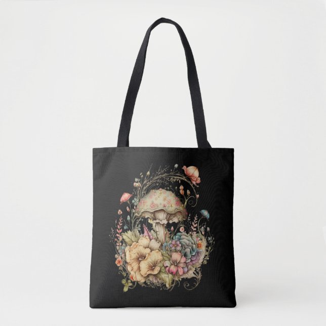 Tote Floral Mushroom Bolsa (Frente)
