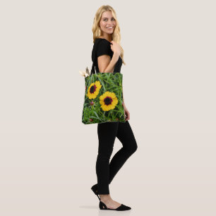 Tote Flores de Fé Amarelo Bolsa salmo