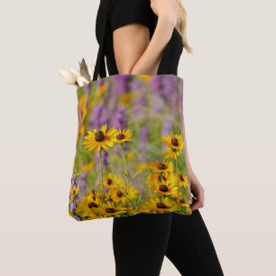 Tote Flores de Fé Amarelo Flores Bolsa salm