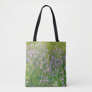 Tote Flores de Fé Azul, Flores Selvagens Bolsa Salm