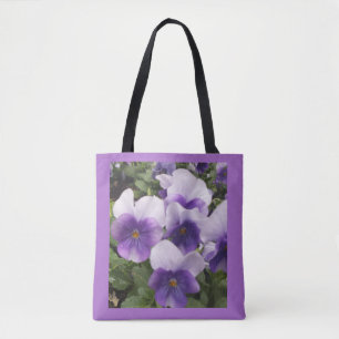 Tote Flores Púrpuras Flores Bolsa