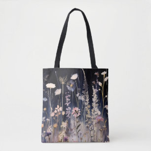 Tote Flores Selvagens Sabores de Aquarelas Bolsa