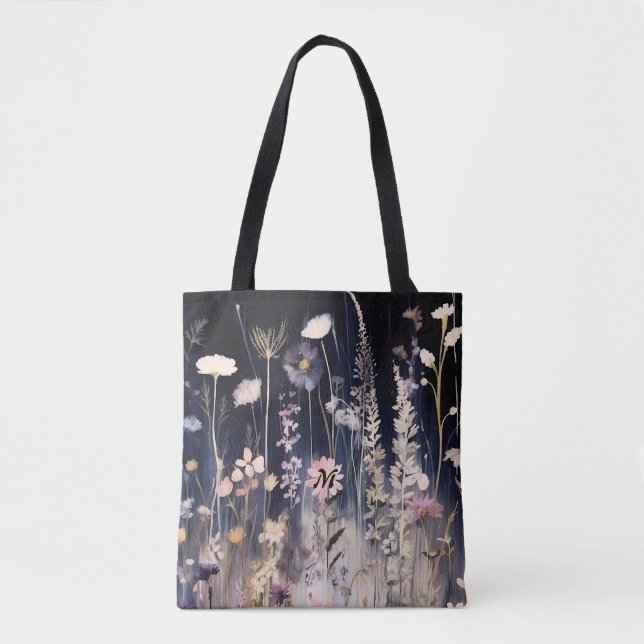 Tote Flores Selvagens Sabores de Aquarelas Bolsa (Frente)