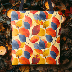Tote Folha de Amor Bolsa com Cartaz de outono