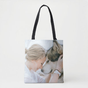 Tote Foto personalizada Bolsa de lado duplo