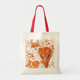 Tote Fox Reciclável Bolsa de outono