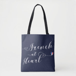Tote Francês Na Heart Bolsa de compra, França