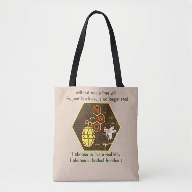 Tote Free will = real life Bolsa (Frente)