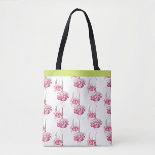 Tote Fuchsias exóticas em um Bolsa