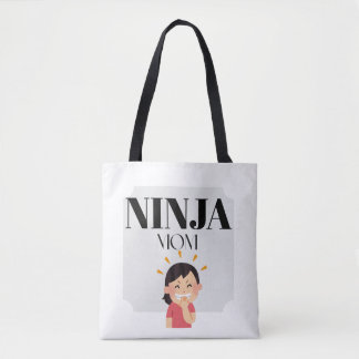 Tote Funny Ninja Mom Reusable Tote Bag | Cute Cart