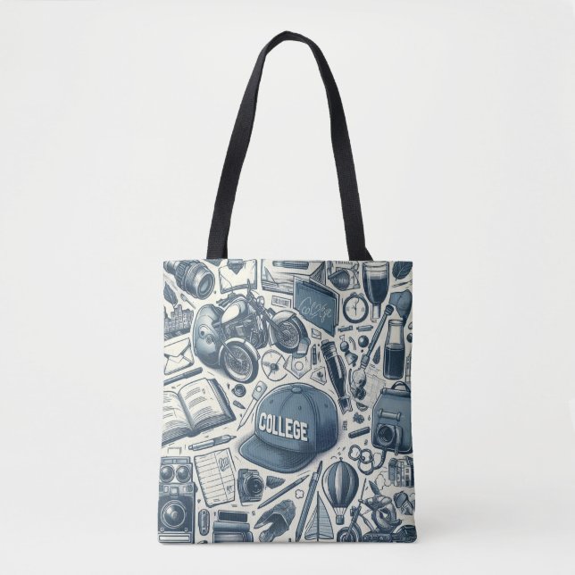 Tote Gadgets da Bolsa da década de 1960 (Frente)
