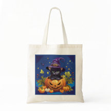 Gatinho Personalizado de Bolsa de  do Halloween Ca