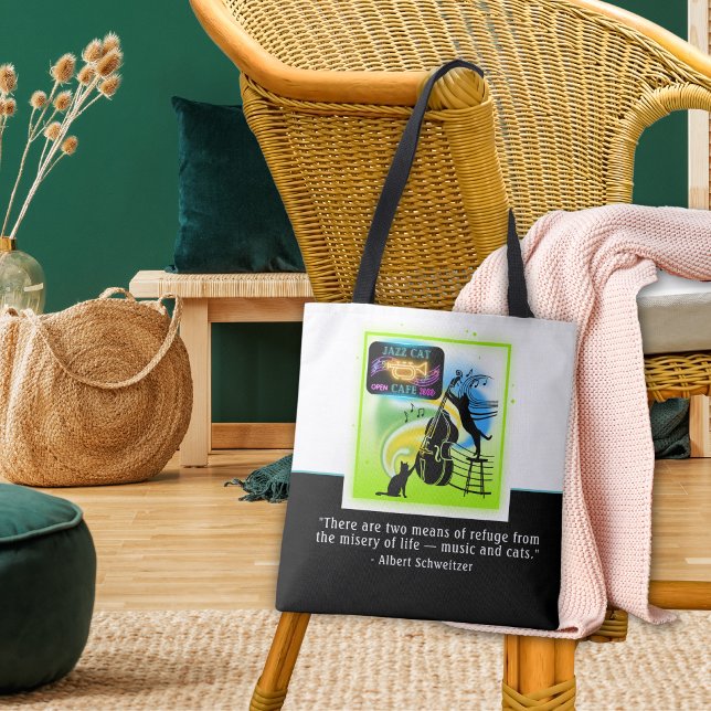 Tote Gatos de Jazz | Bass Duplo | Bolsa de orçamento Sc (Criador carregado)